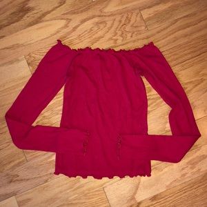 4/$30 hollister off the shoulder top